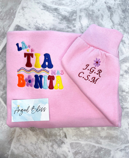 La Tia Mas Bonita embroidered Sweater