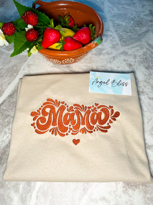 MAMA Talavera embroidered design