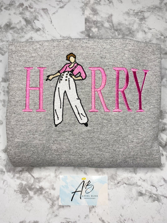 Harry Styles embroidery design